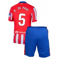 Maglie da calcio Atletico Madrid Rodrigo De Paul #5 Prima Maglia Bambino 2024-25 Manica Corta (+ Pantaloni corti)